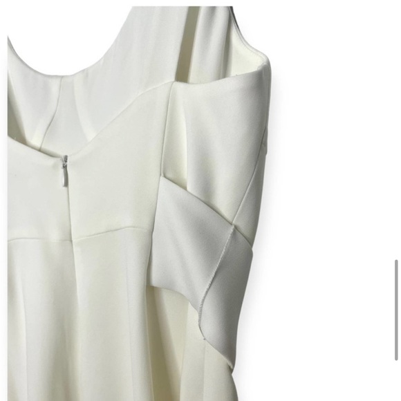 Jonathan Simkhai Belted Crepe Jumpsuit White Wide Leg - Picture 4 of 10